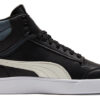 Unisex Shuffle Mid-Top Sneakers Svart/Hvit
