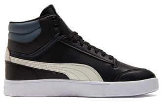Unisex Shuffle Mid-Top Sneakers Svart/Hvit
