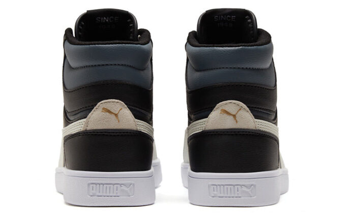 Unisex Shuffle Mid-Top Sneakers Svart/Hvit