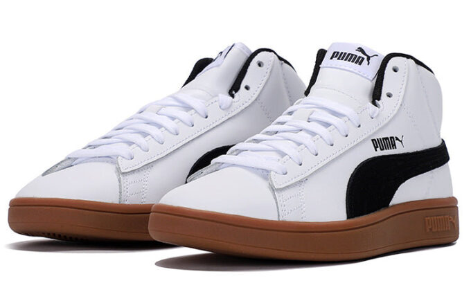 Unisex Smash V2 Mid-Top Sneakers Hvite