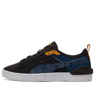 Unisex Suede Bloc Low-Top Sneakers Blå/Svart