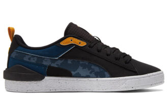 Unisex Suede Bloc Low-Top Sneakers Blå/Svart