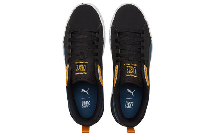 Unisex Suede Bloc Low-Top Sneakers Blå/Svart