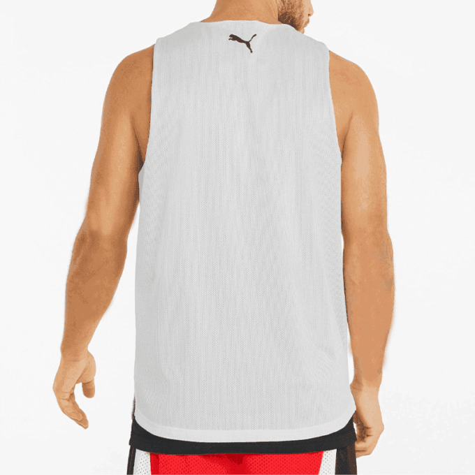 Vendbar tanktop &laquo;Hvit&raquo; med gi-og-gå-funksjon