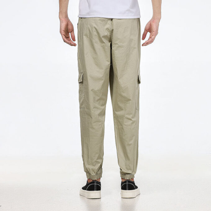 Vevd Cargo Bundle Feet Casual Langbukser Kremhvit