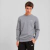 Wardrobe Essentials Semsket genser med rund hals for menn