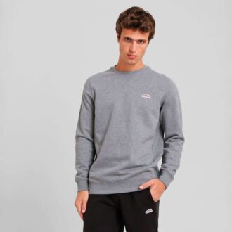 Wardrobe Essentials Semsket genser med rund hals for menn