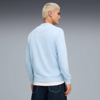 Wardrobe Essentials Semsket genser med rund hals for menn