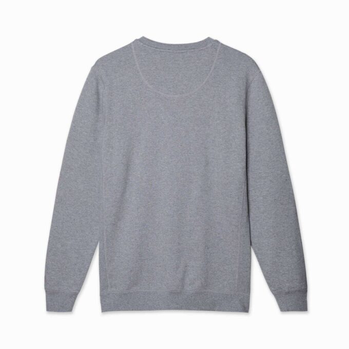 Wardrobe Essentials Semsket genser med rund hals for menn