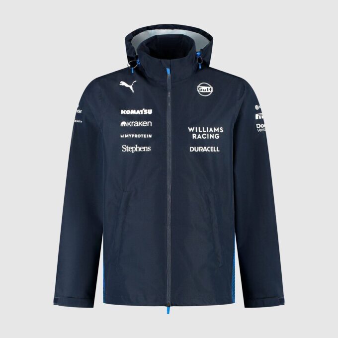 Williams Racing 2025 Replica Herre Regnjakke