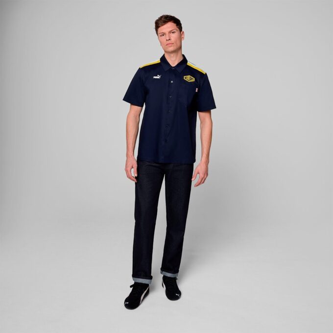 Williams Racing Herre T-skjorte med knapper foran