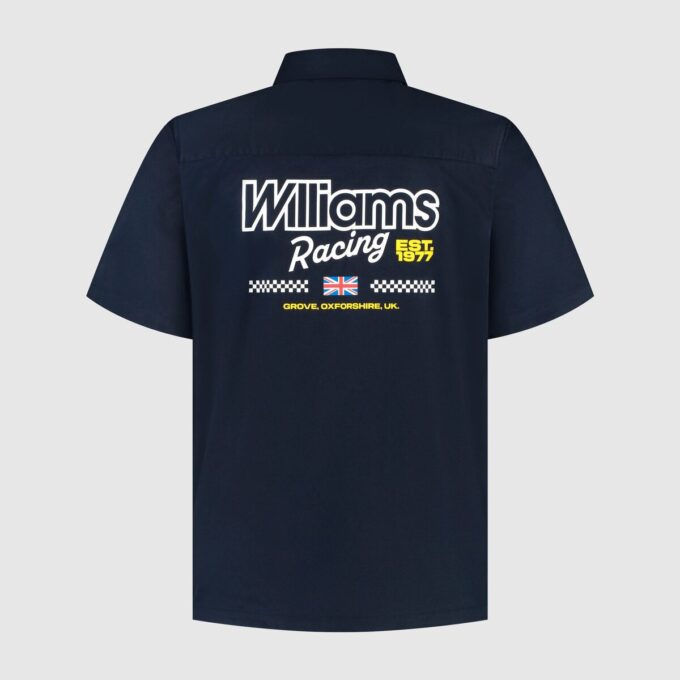 Williams Racing Herre T-skjorte med knapper foran