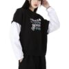 (WMNS) 2-Fer Grafisk Topp Logo «Svart»