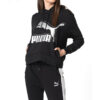 (WMNS) Avslappet sport svart hettegenser
