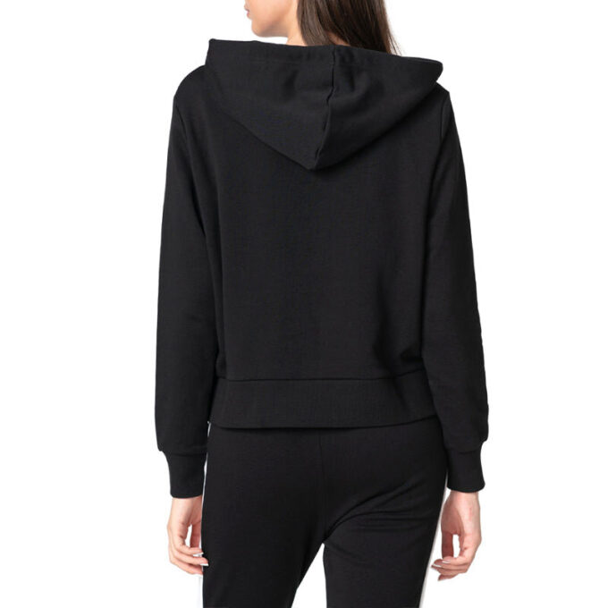 (WMNS) Avslappet sport svart hettegenser
