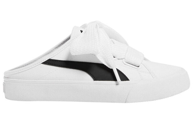 (WMNS) Bari Mule-bånd &laquo;Hvit Svart&raquo;