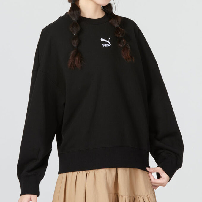 (WMNS) Better Classic Relaxed Crew «Svart»