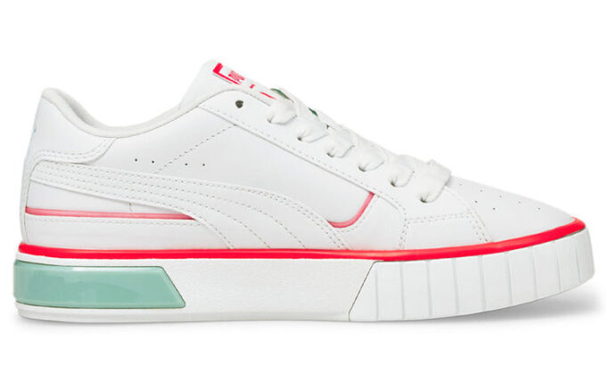 (WMNS) Cali Star Lights Platåsko Hvit/Grønn/Oransje