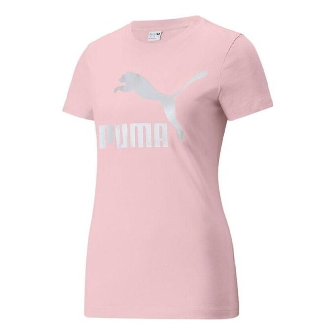 (WMNS) Classics Logo T-skjorte med stort logotrykk, sport, korte ermer, rosa