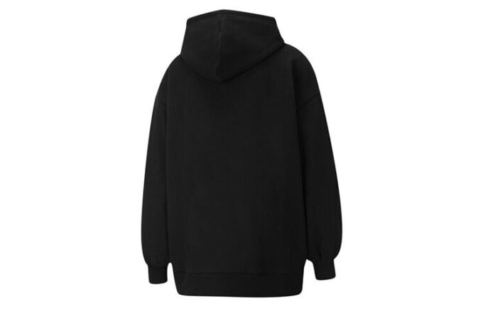 (WMNS) Classics Oversized Logo Print Hettegenser Svart