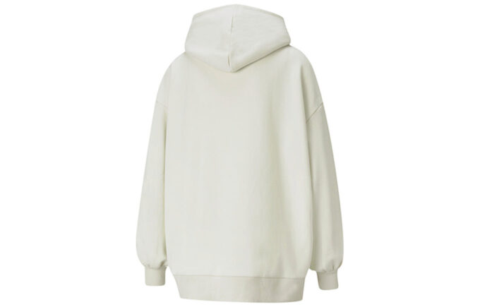(WMNS) Classics Oversized Logo Print Plus Fleece Keep Warm Hettegenser Grå