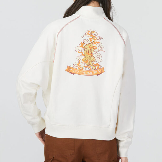 (WMNS) Das Cc Graphic Half-Zip Genser «Hvit»