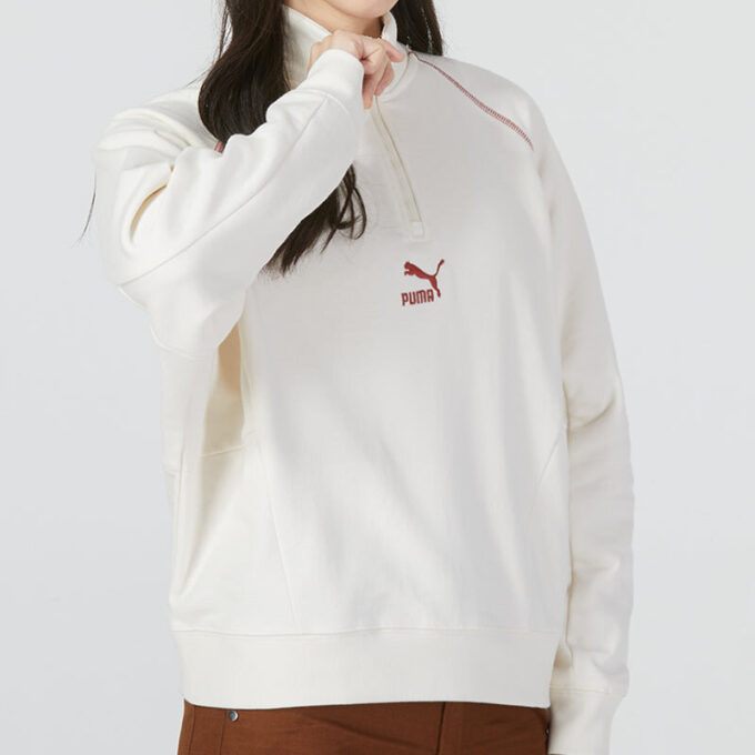 (WMNS) Das Cc Graphic Half-Zip Genser «Hvit»
