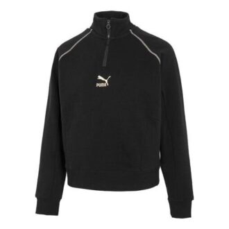 (WMNS) Das Cc Graphic Half-Zip Genser «Svart»
