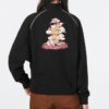 (WMNS) Das Cc Graphic Half-Zip Genser «Svart»