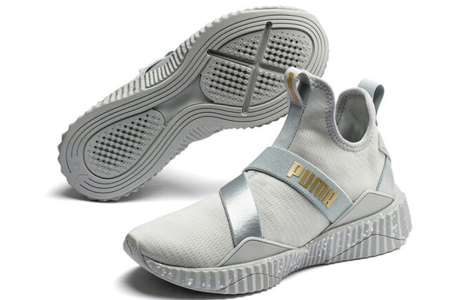 (WMNS) Defy Mid Metal «High Rise Silver»