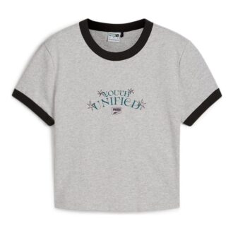 (WMNS) DOWNTOWN Graphic Baby T-skjorte «Grå»