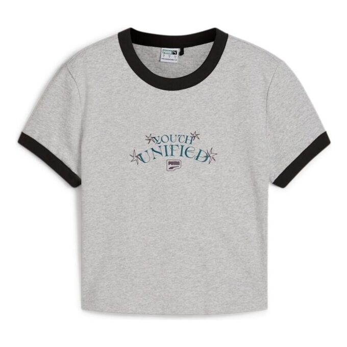 (WMNS) DOWNTOWN Graphic Baby T-skjorte «Grå»