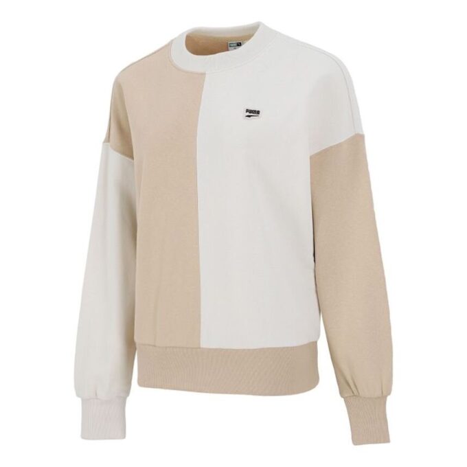 (WMNS) Downtown Oversized Genser med rund hals Elfenben