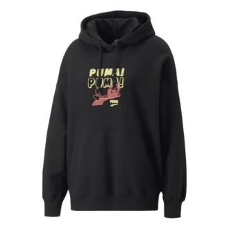(WMNS) Downtown Oversized Graphic Hoodie «Svart»