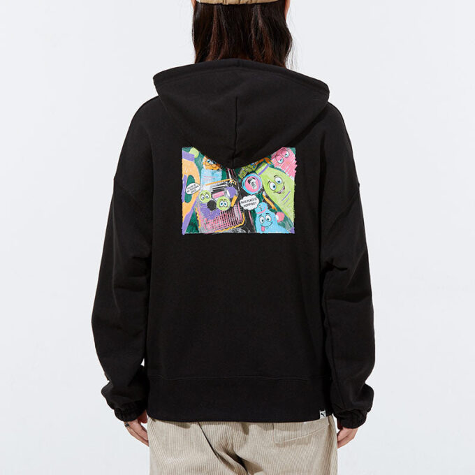 (WMNS) Downtown Printing Logo Hettegenser Svart