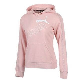 (WMNS) Essentials Logo Hettegenser «Rosa Hvit»