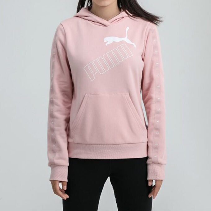 (WMNS) Essentials Logo Hettegenser «Rosa Hvit»