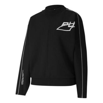 (WMNS) Evide Logo Print Rundhalset Genser Svart