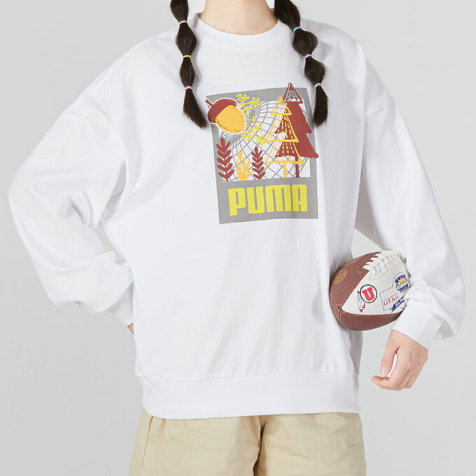 (WMNS) FF Bubble Sleeve Crew Neck Genser «Hvit»
