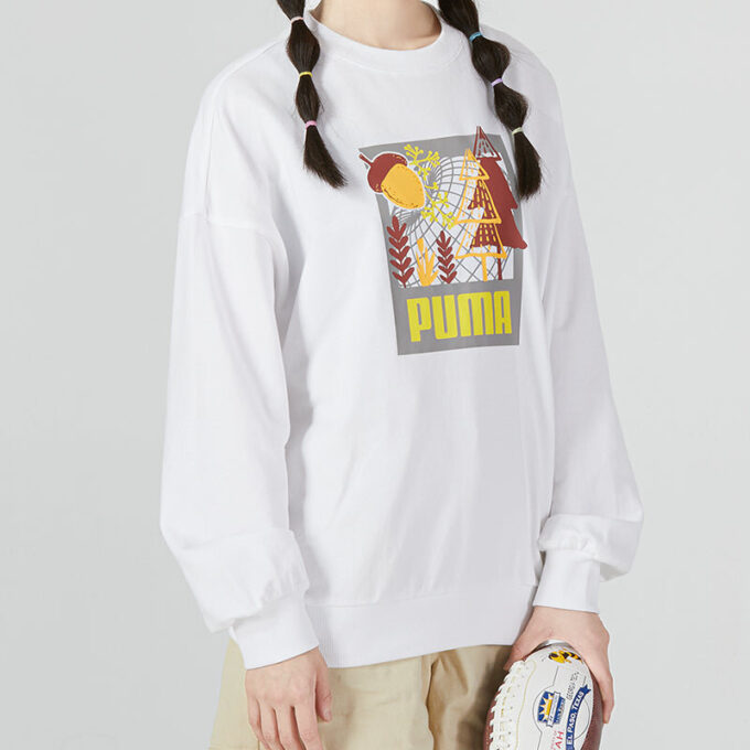 (WMNS) FF Bubble Sleeve Crew Neck Genser «Hvit»