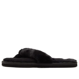 (WMNS) Fluff Flip Slide «Black Team Gold»