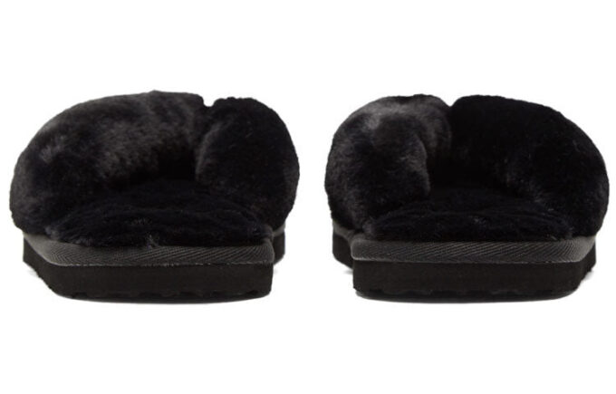 (WMNS) Fluff Flip Slide «Black Team Gold»