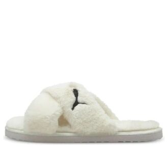 (WMNS) Fluff X Strap Slide «Whisper White»