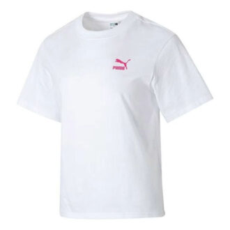 (WMNS) Grafisk Casual T-skjorte «Hvit Rosa»