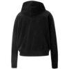 (WMNS) Hennes velour-hettegenser «Svart»
