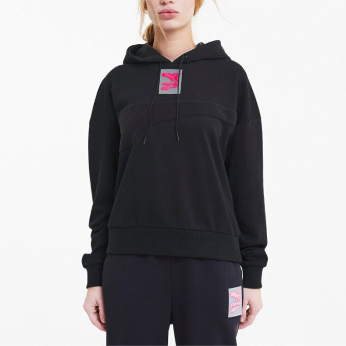 (WMNS) Hettegenser med lange ermer og varm passform, svart