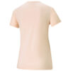 (WMNS) Hjerte-T-skjorte med kjærlighetstrykk, logo, sport, rund hals, korte ermer, rosa rød