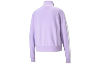 (WMNS) Iconic T7 Brodert Logo Stand-up Krage Jakke Lilla