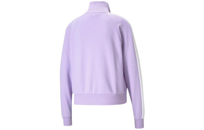 (WMNS) Iconic T7 Brodert Logo Stand-up Krage Jakke Lilla