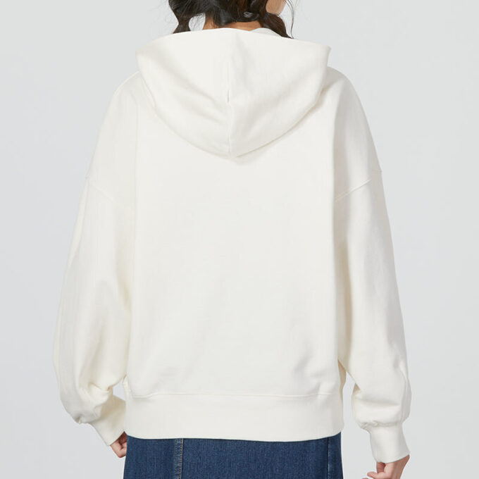 (WMNS) Klassisk Oversized Hettegenser TR «Hvit Grå»